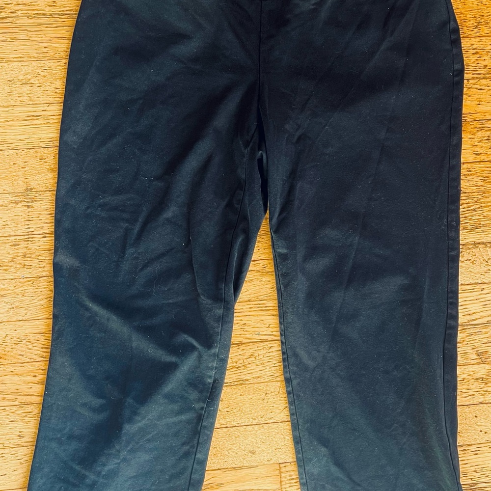 Lands' End Starfish Black Wide Leg Pants